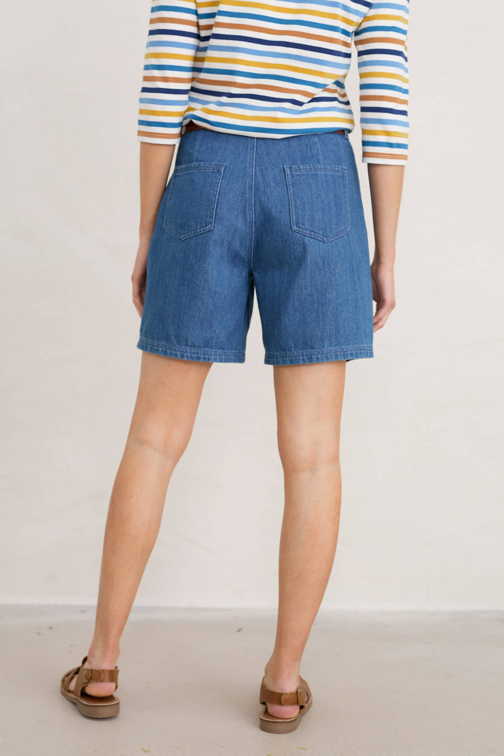 Seasalt Little Sole Mid Indigo Wash Shorts - Shirley Allum Boutique
