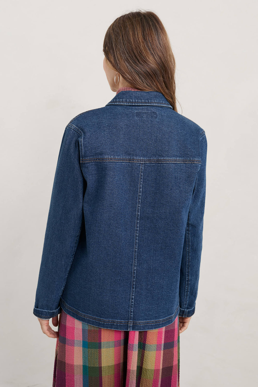 Seasalt Reading Rocks Mid Indigo Blue Denim Wash Jacket - Shirley Allum Boutique