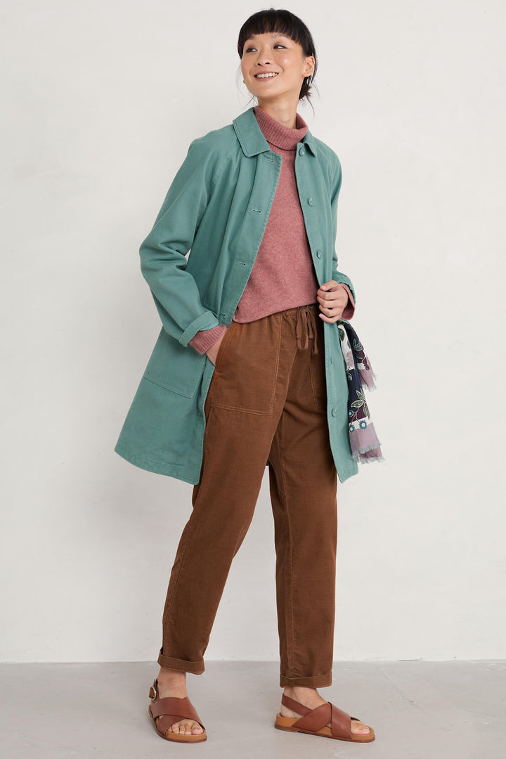 Seasalt Roberts Thyme Green Coat - Shirley Allum Boutique