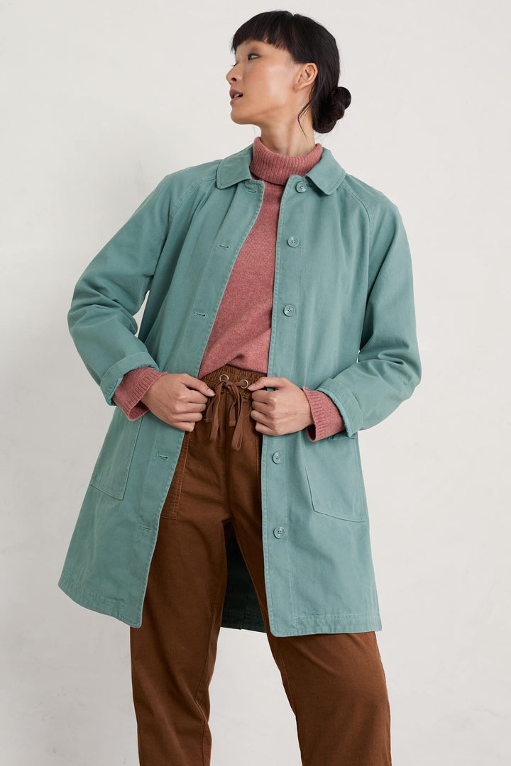 Seasalt Roberts Thyme Green Coat - Shirley Allum Boutique