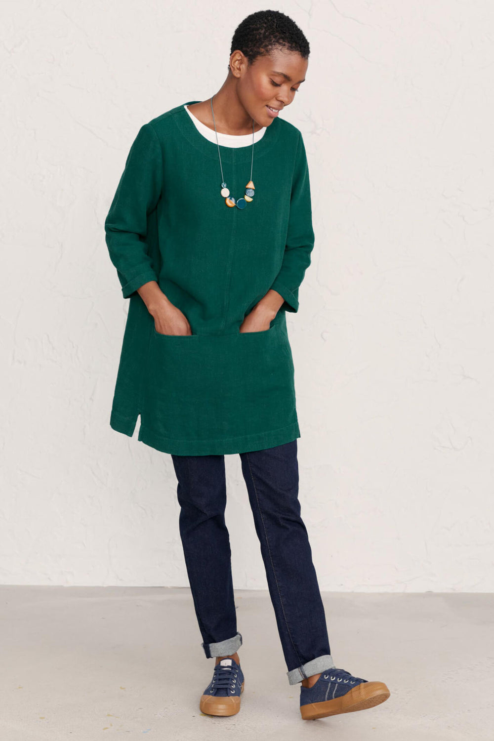 Seasalt St Agnes Clay Dark Fern Green Tunic - Shirley Allum Boutique