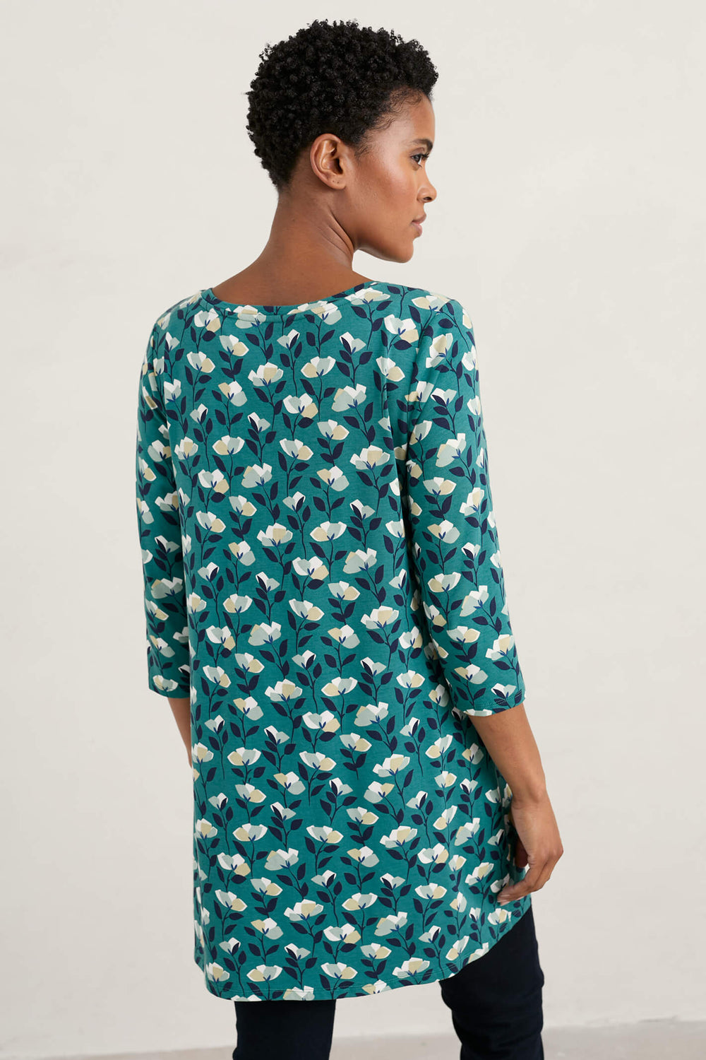 Seasalt Star Dance Bud Trail Studio Green Tunic - Shirley Allum Boutique