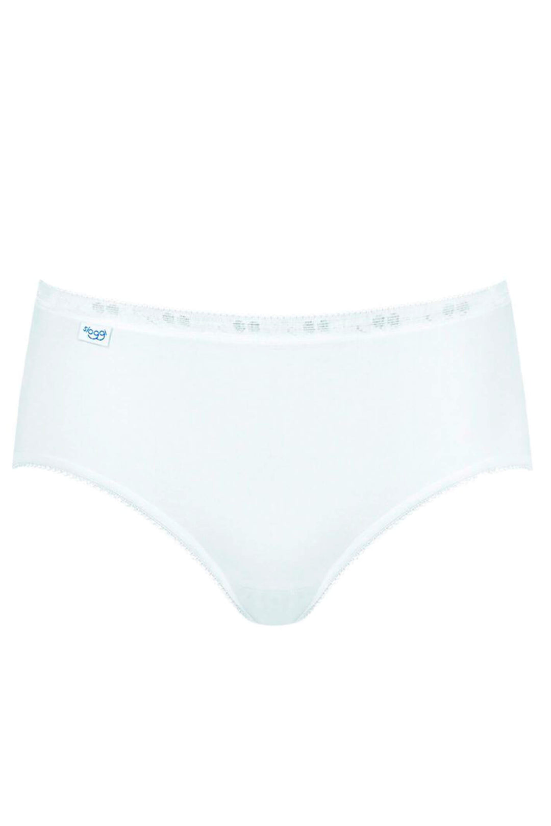 Sloggi Basic+ 3-Pack Midi Briefs White 10007657 0003 - Shirley Allum Boutique