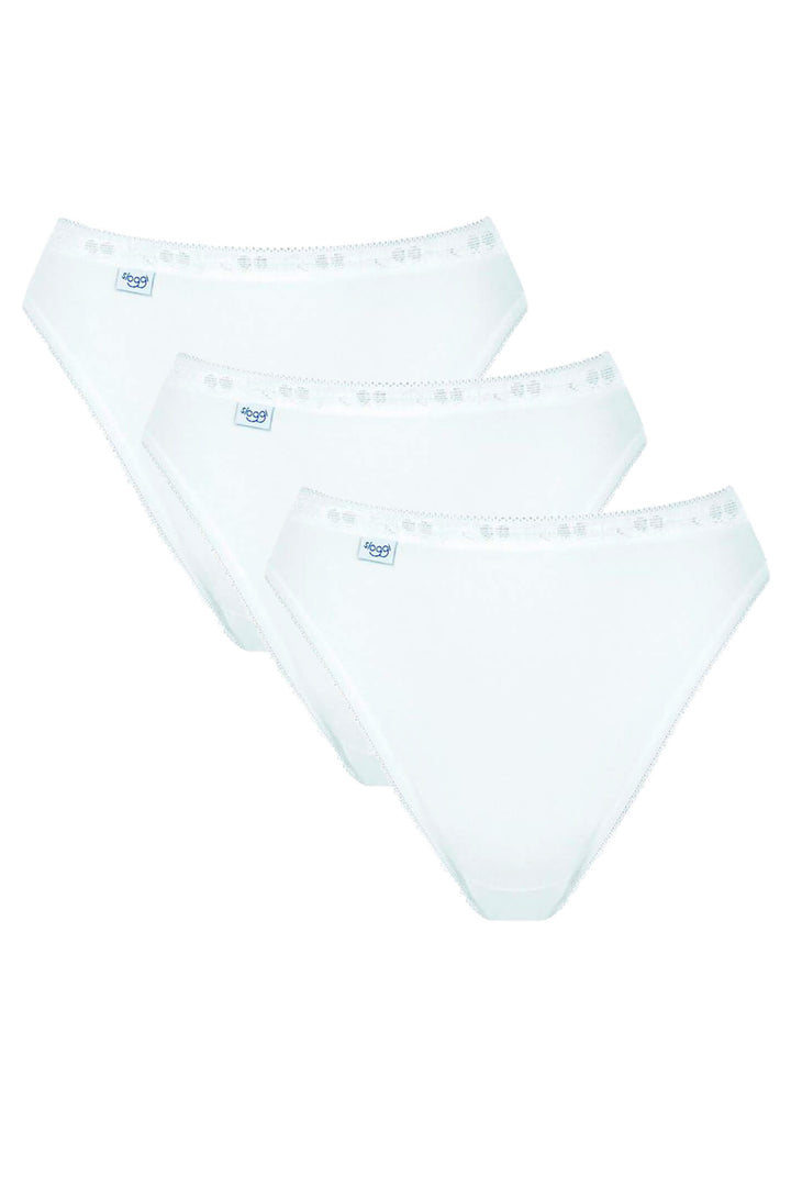 Sloggi Basic+ 3-Pack Tai Briefs White 10068838 0003  - Shirley Allum Boutique