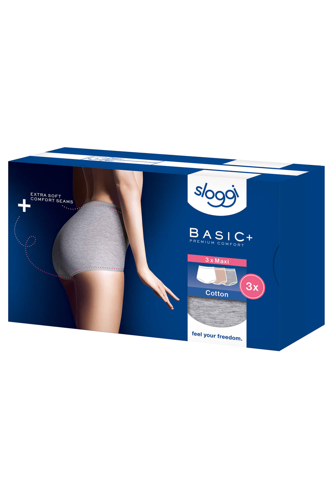 Sloggi Basic+ Light Mix 3-Pack Maxi Briefs 10105593 M015 - Shirley Allum Boutique