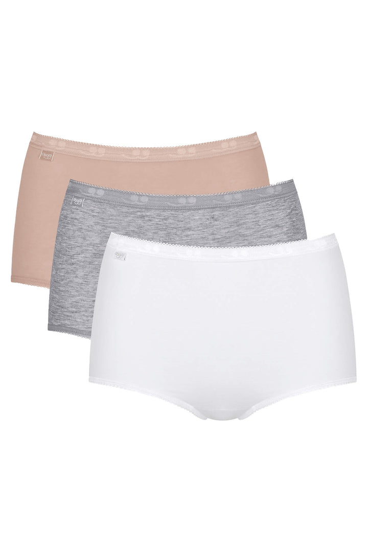 Sloggi Basic+ Light Mix 3-Pack Maxi Briefs 10105593 M015 - Shirley Allum Boutique
