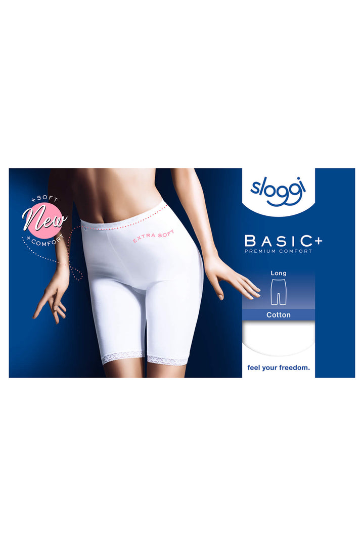 Sloggi Basic+ Long Briefs 10007643 0003 White - Shirley Allum Boutique