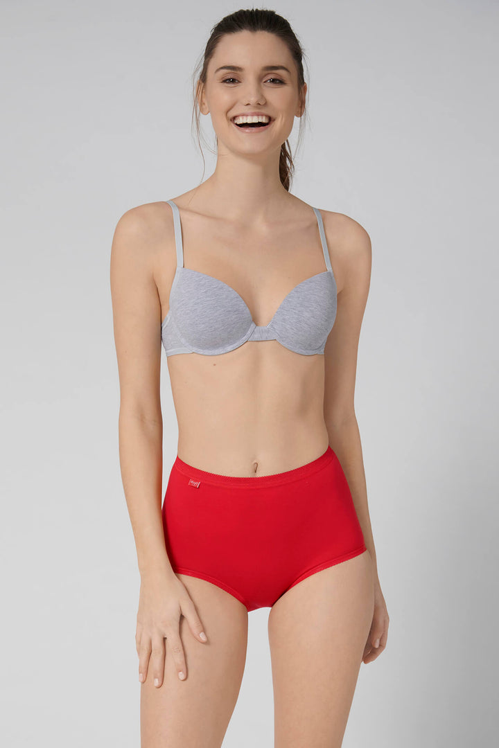 Sloggi Basic+ Red Mix 3-Pack Maxi Briefs 10028378 M005 - Shirley Allum Boutique