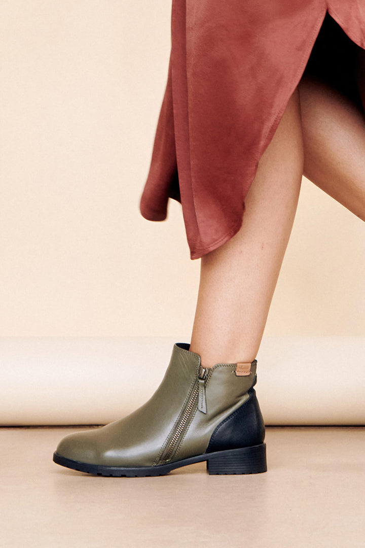 Strive Sandringham Olive Zip Boot - Shirley Allum Boutique