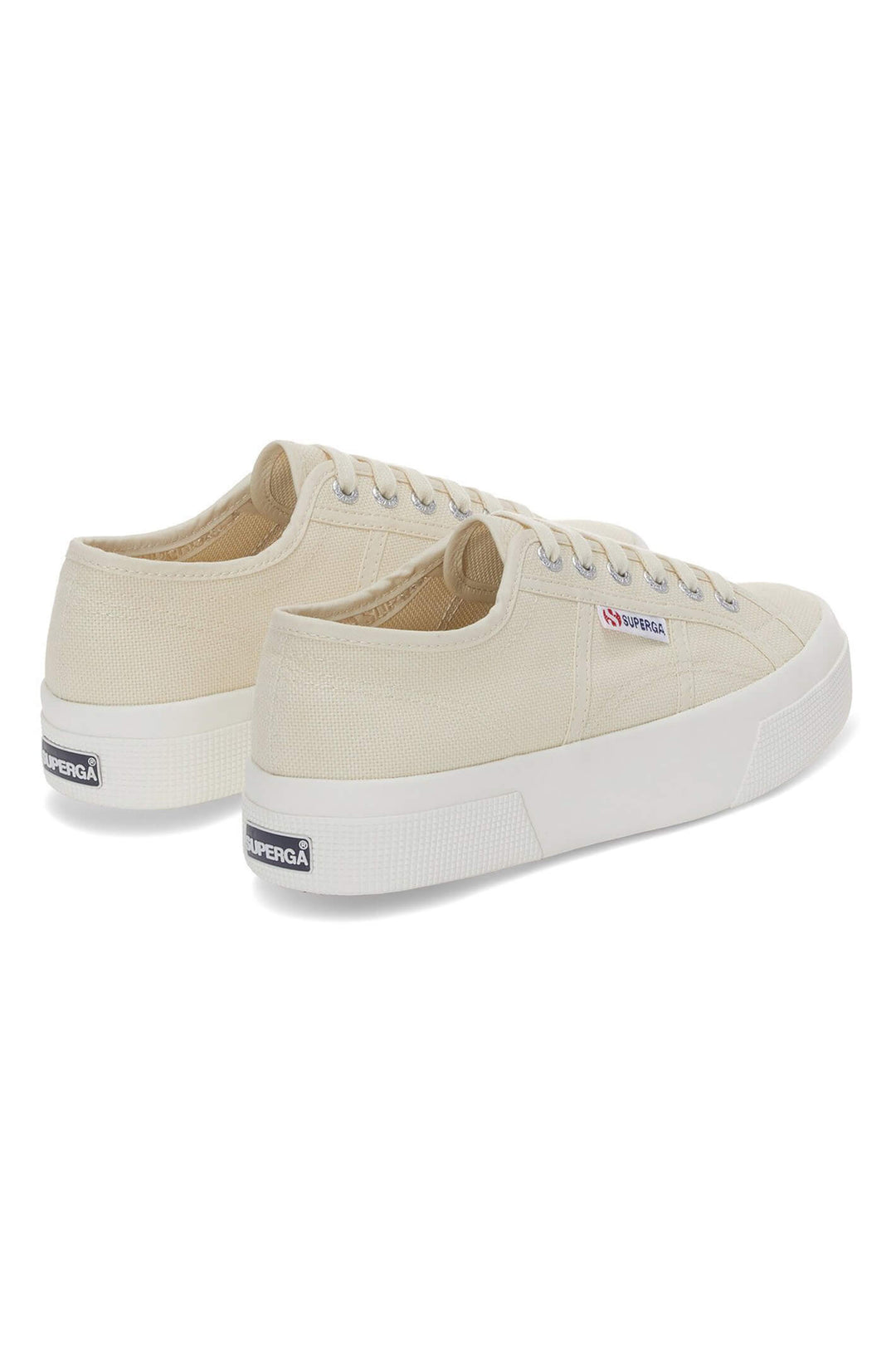 Superga 2740 Platform S21384W Beige AKJ Trainer - Shirley Allum Boutique