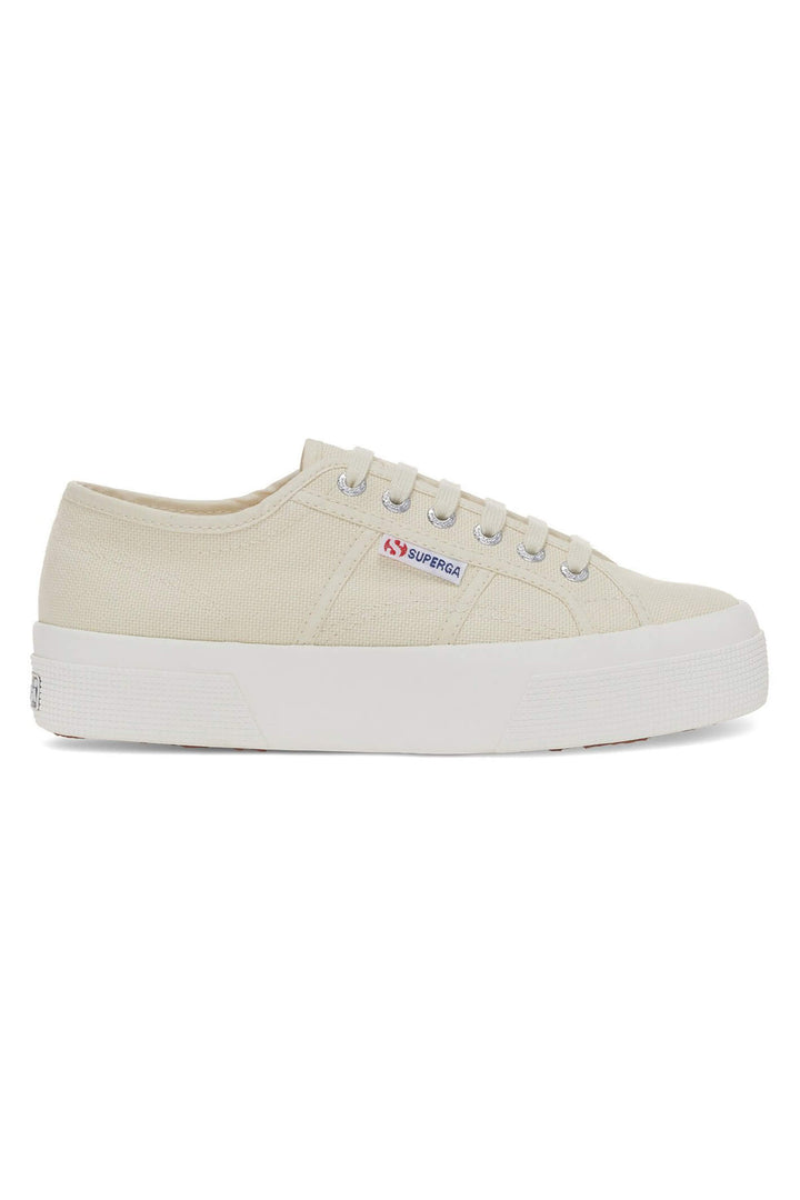 Superga 2740 Platform S21384W Beige AKJ Trainer - Shirley Allum Boutique