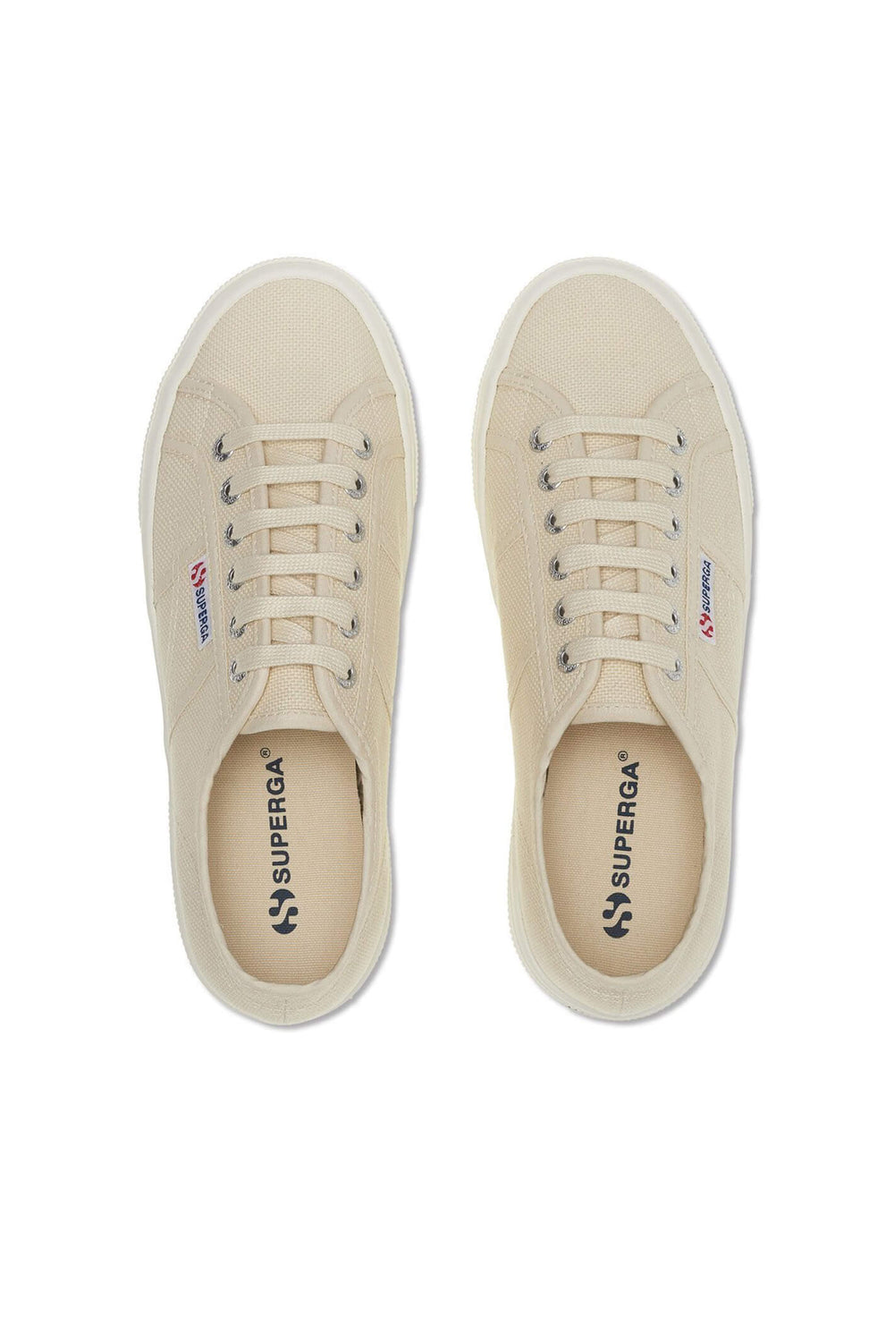 Superga 2740 Platform S21384W Beige AKJ Trainer - Shirley Allum Boutique