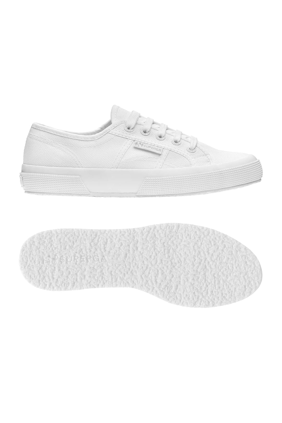 Superga 2750 Cotu Classic S000010 Canvas Trainer Total White C42 - Shirley Allum#colour_total-white-c42