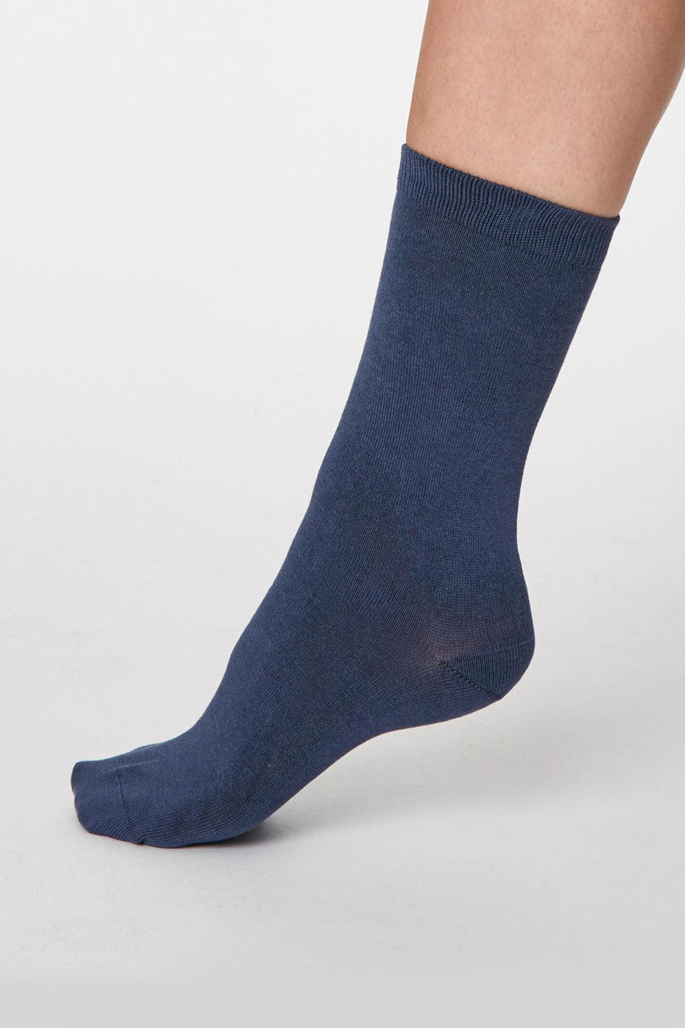 Thought SPW249 Jackie Denim Blue Plain Bamboo Socks - Shirley Allum Boutique