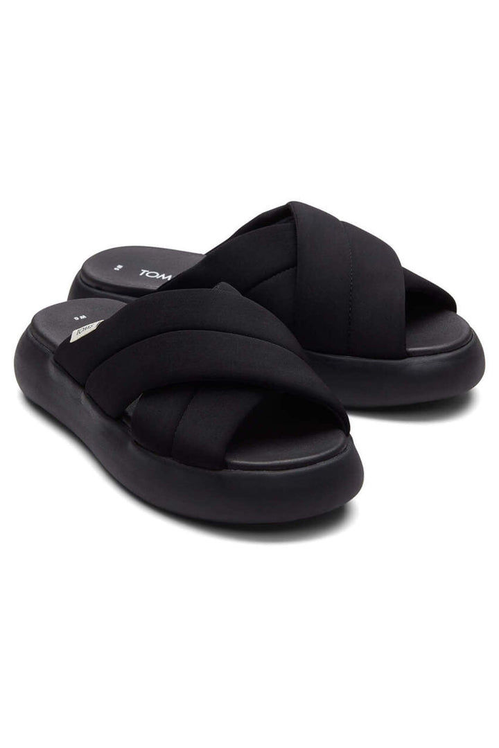 Toms Alpargata 10017905 Mallow Black Crossover Sandal - Shirley Allum Boutique