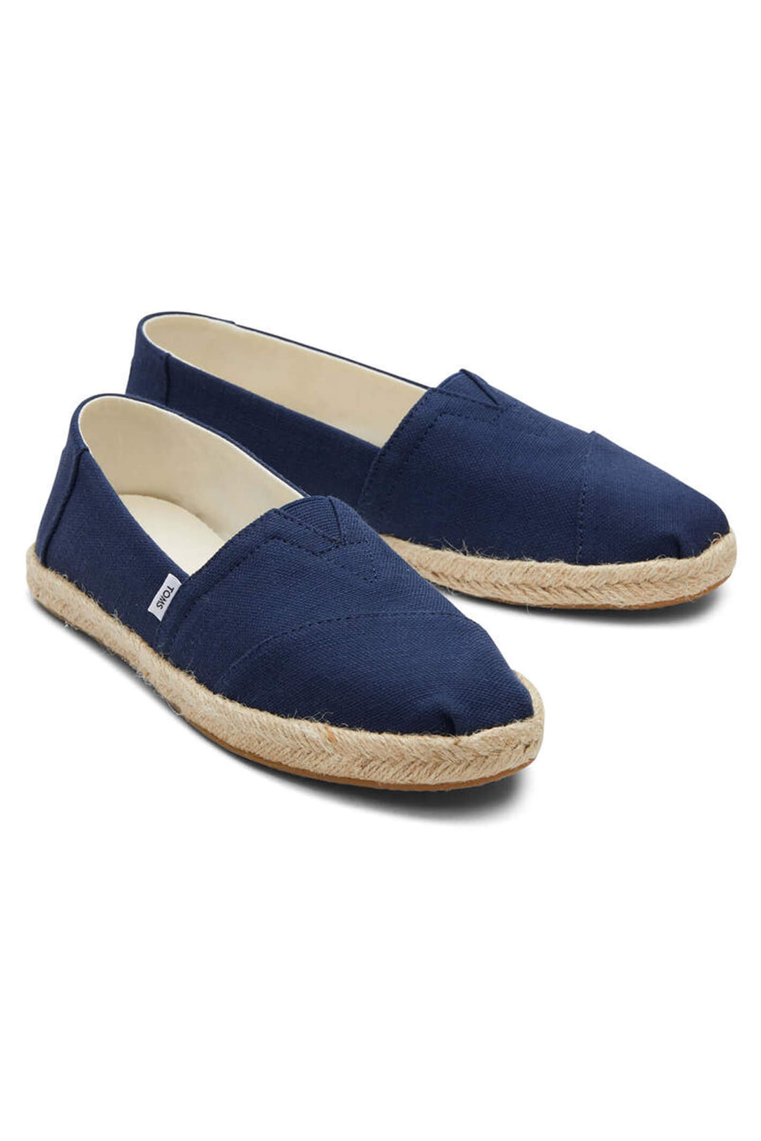 Toms Alpargata 10019674 Navy Recycled Cotton Rope Espadrille - Shirley Allum Boutique