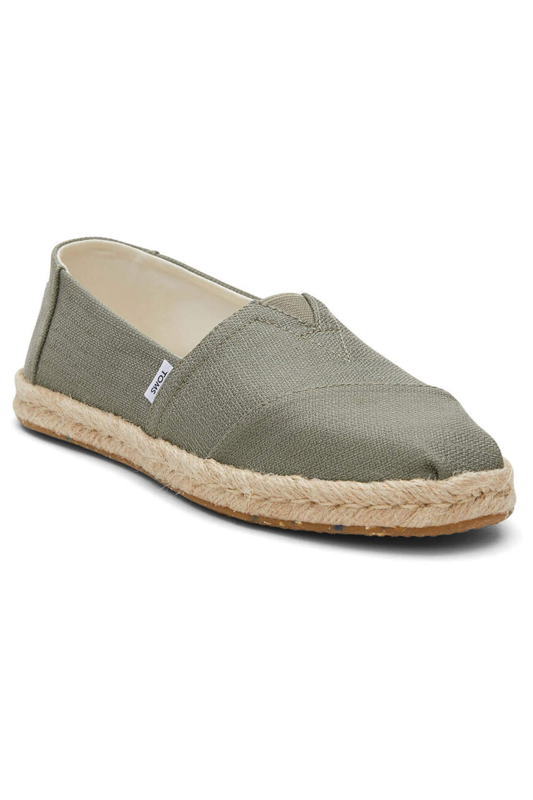 Toms Alpargata 10019811 Vetiver Grey Textured Woven Rope Espadrille - Shirley Allum Boutique