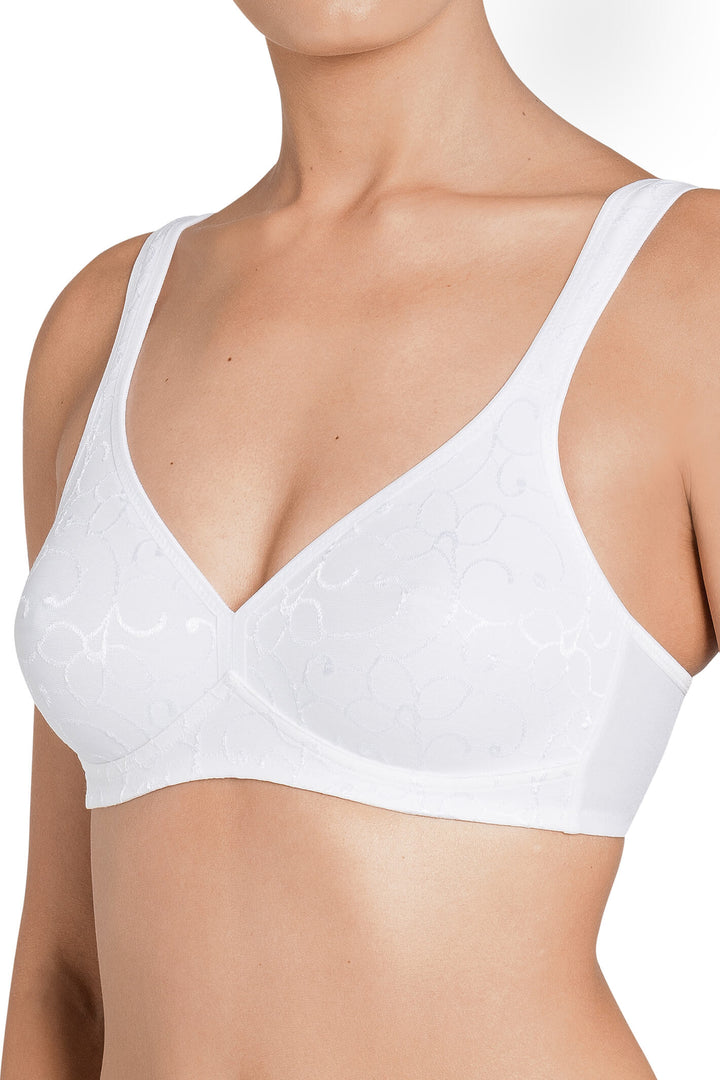 Triumph 10100175 0003 Elegant Cotton White Bra - Shirley Allum Boutique