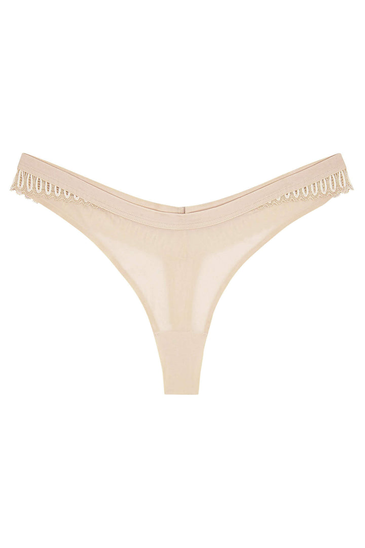 Triumph 10207998 6720 Aura Spotlight Creamy Dream High Leg Thong - Shirley Allum Boutique