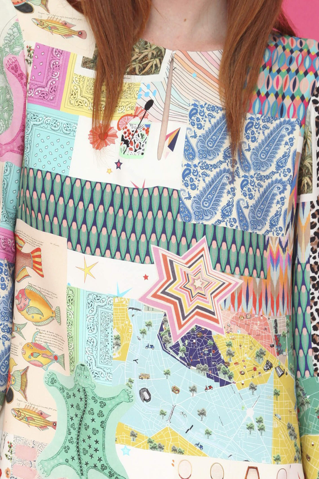 Vilagallo 28412 Greta Denpasar Patchwork Dress - Shirley Allum
