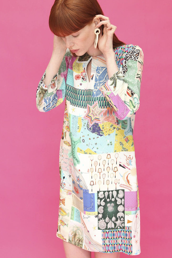 Vilagallo 28412 Greta Denpasar Patchwork Dress - Shirley Allum