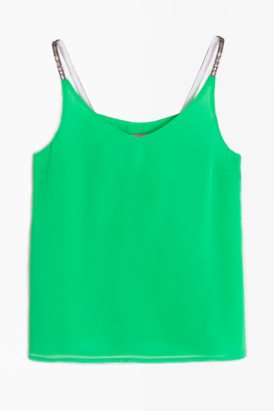Vilagallo 30025 Green Chiffon Camisole Top - Shirley Allum Boutique