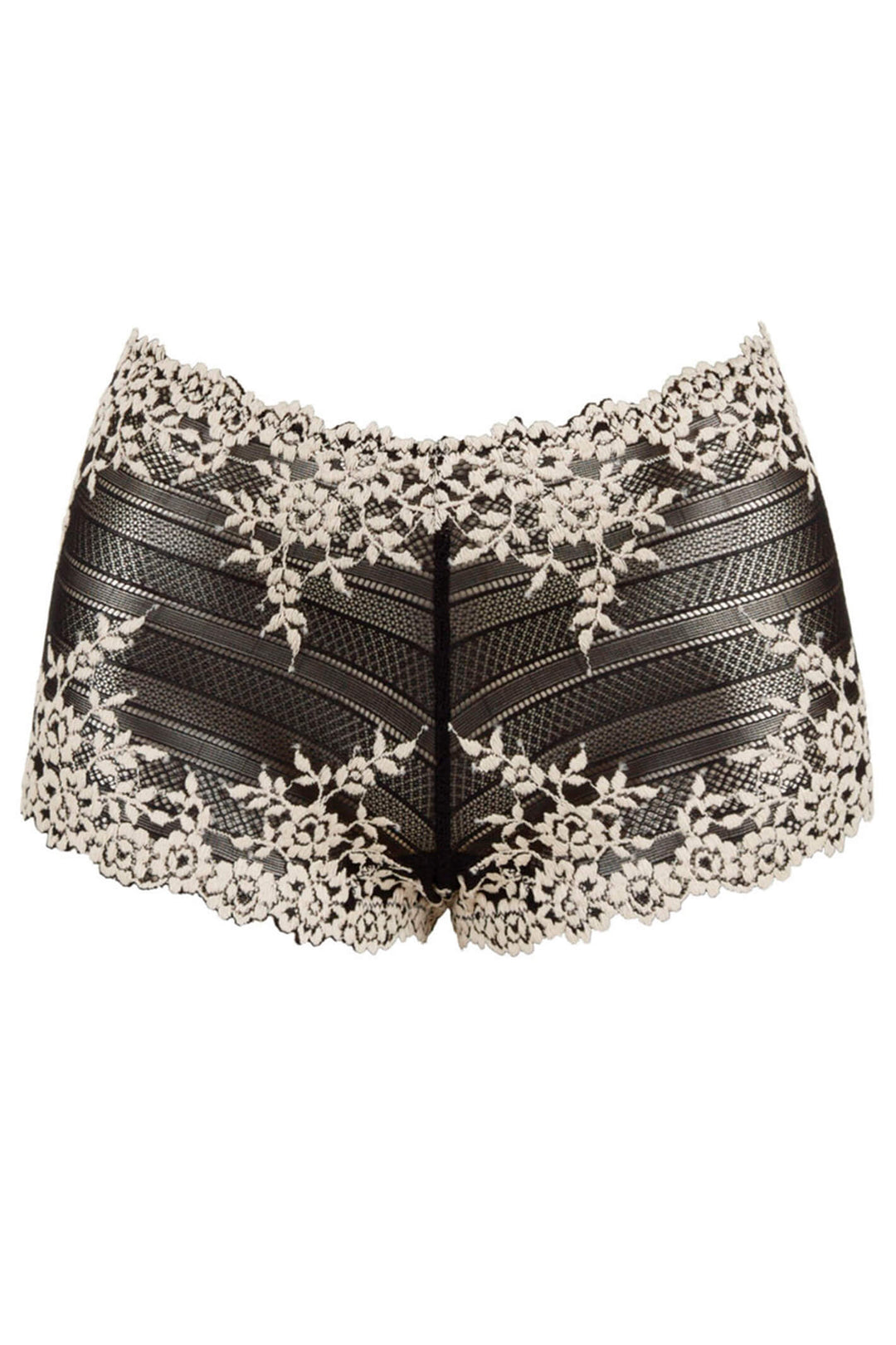 Wacoal WA067491 Black Embrace Lace Boy Short - Shirley Allum Boutique
