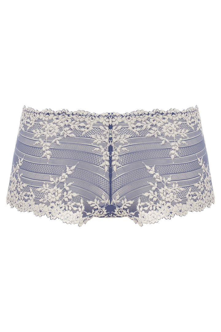 Wacoal WA067491 Blue Embrace Lace Wild Wind Egret Boy Short - Shirley Allum Boutique