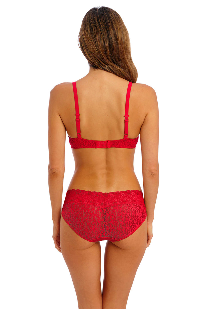 Wacoal WA851205 602 Barbados Cherry Red Halo Lace Moulded Bra - Shirley Allum Boutique