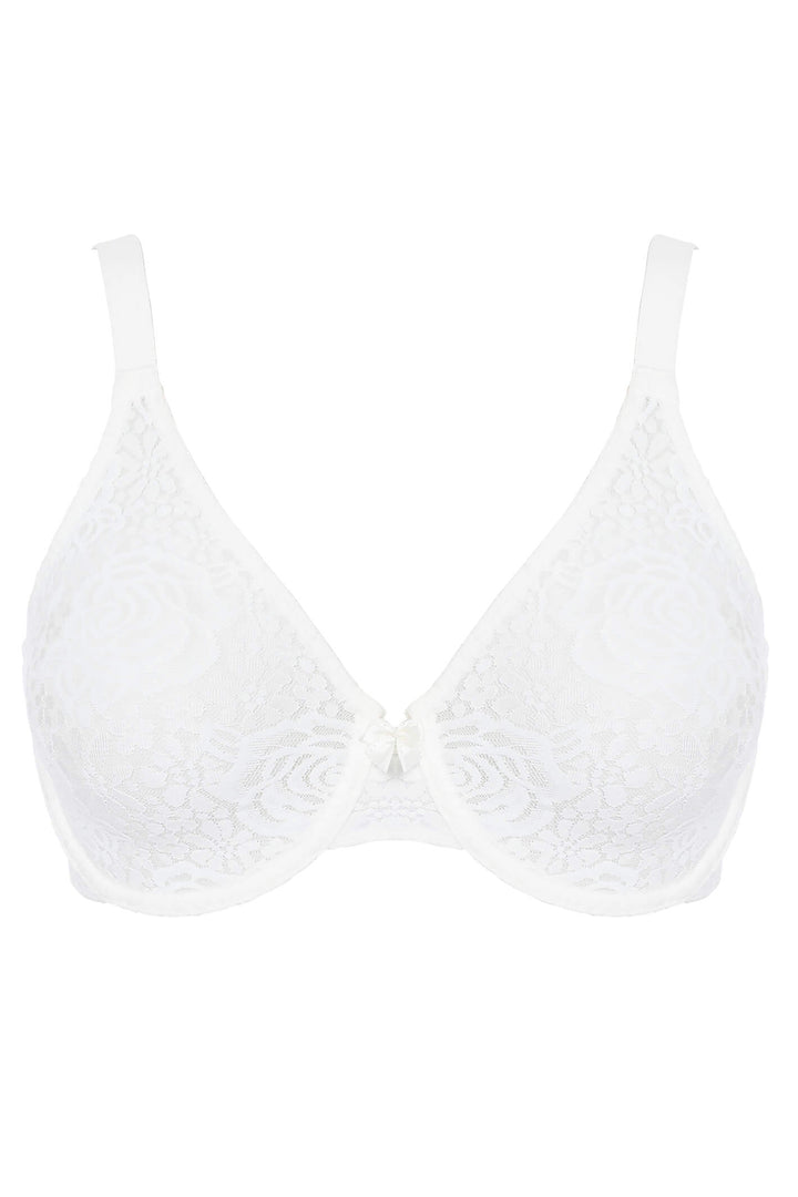 Wacoal WA851205IVY Ivory Halo Lace Moulded Bra - Shirley Allum Boutique