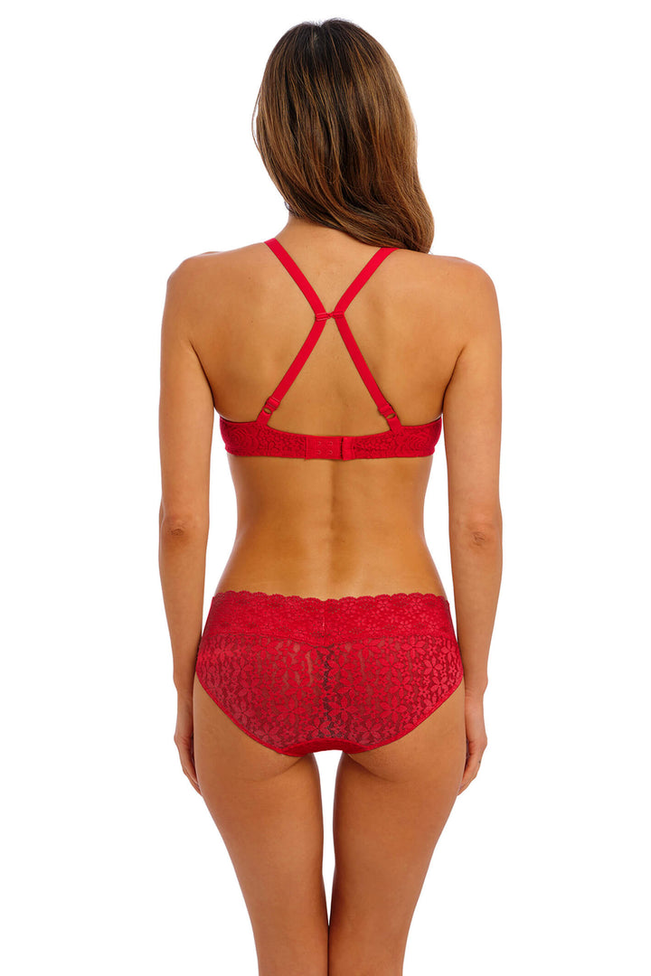 Wacoal WA878205 602 Halo Lace Barbados Cherry Red Bikini Brief - Shirley Allum Boutique