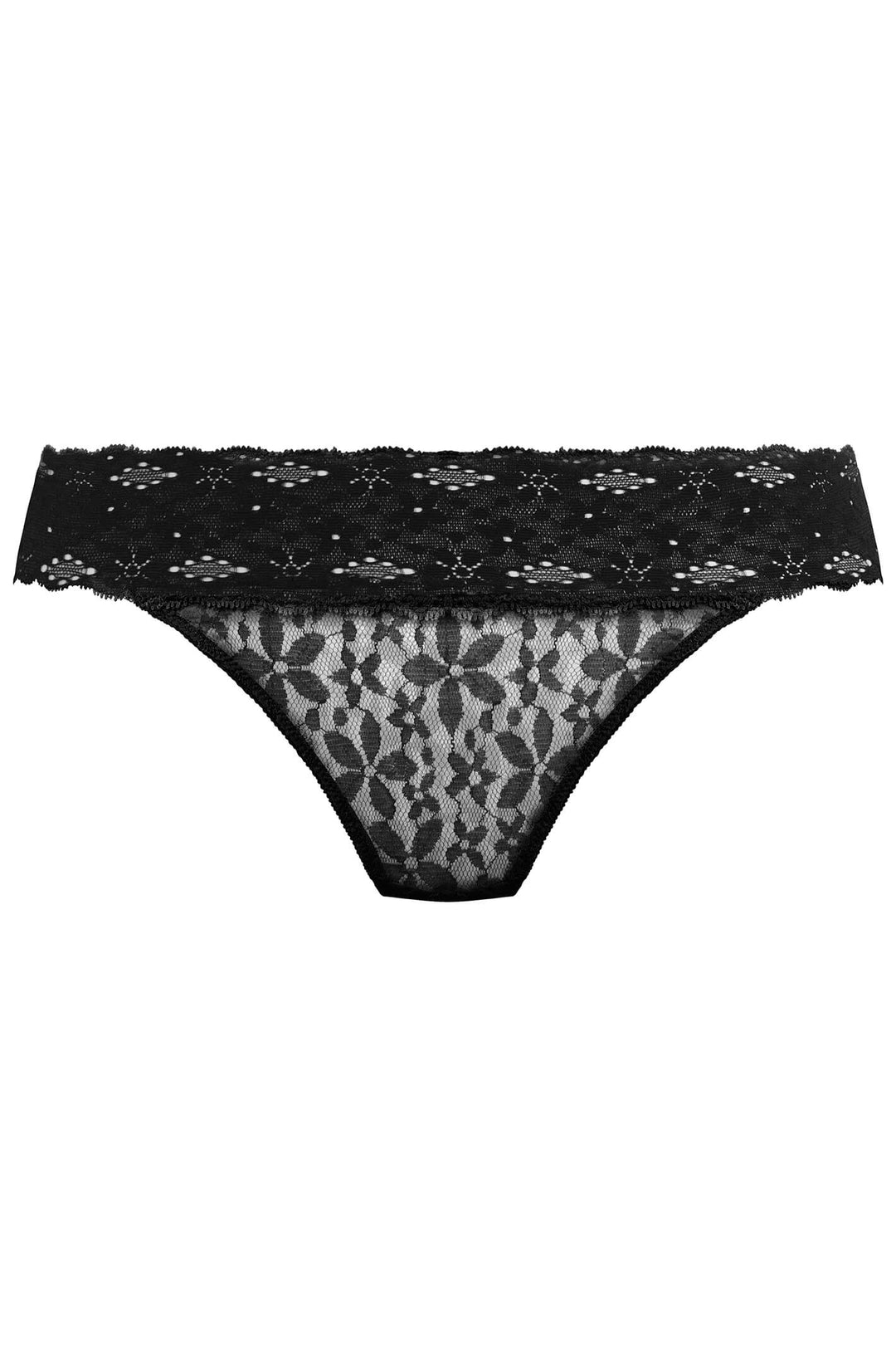 Wacoal WA878205BLK Black Halo Lace Bikini Brief - Shirley Allum Boutique