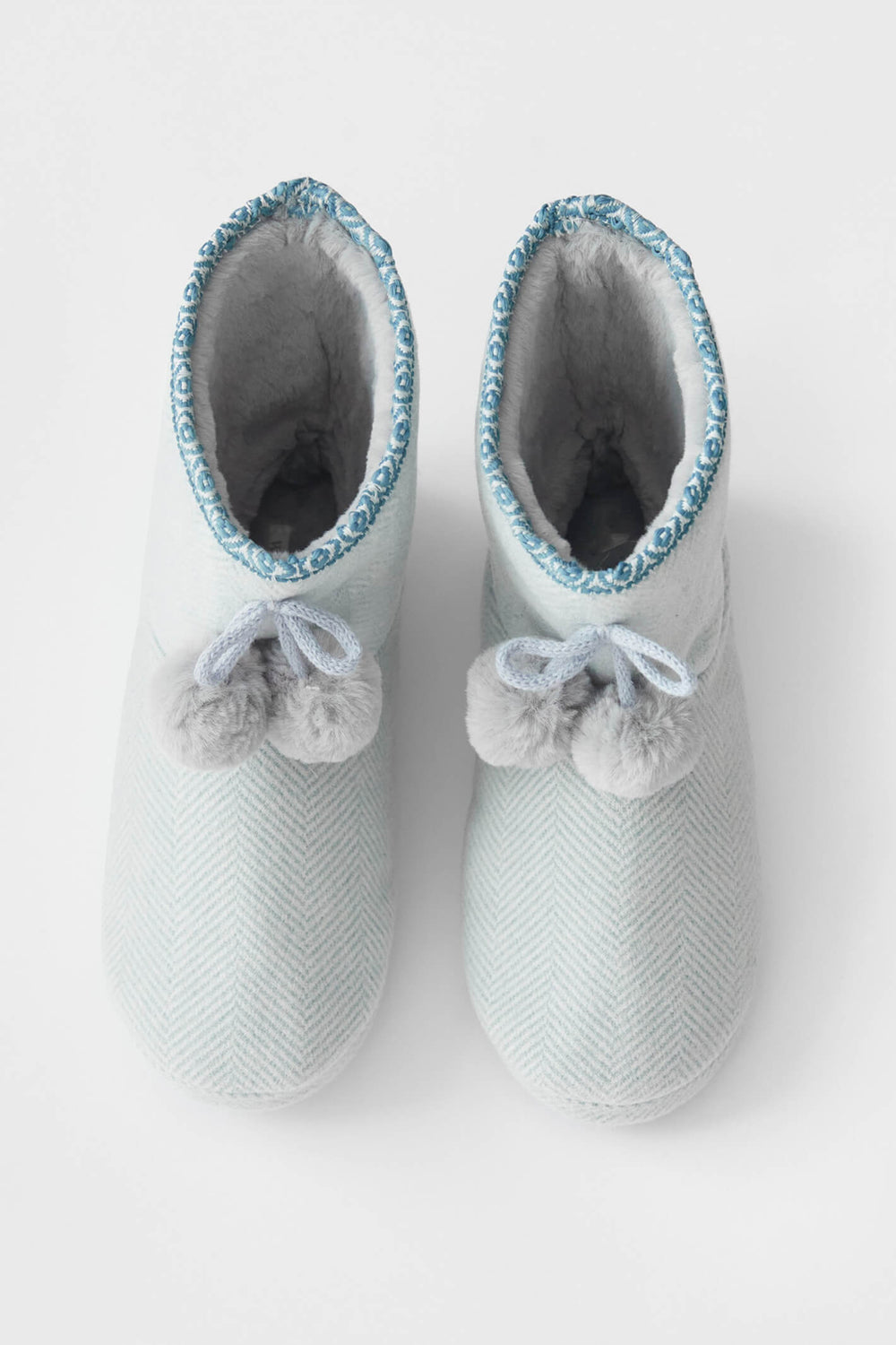 White Stuff 434372 Blue Multi Herringbone Bootie - Shirley Allum Boutique