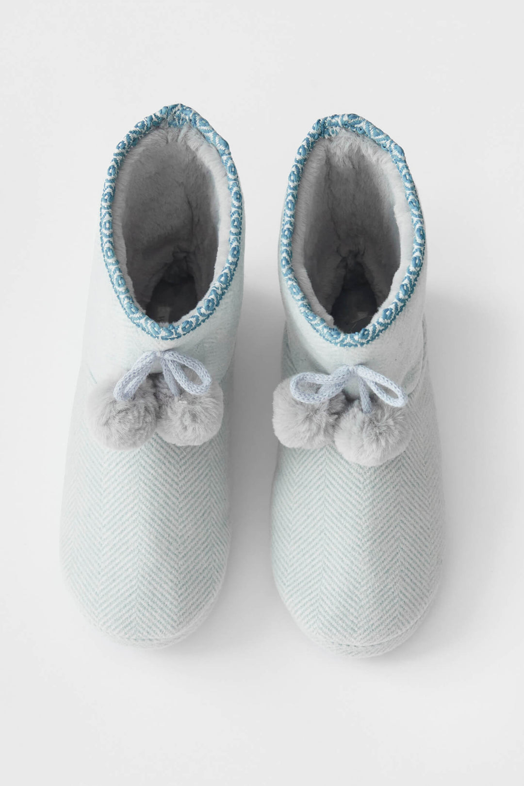 White Stuff 434372 Blue Multi Herringbone Bootie - Shirley Allum Boutique