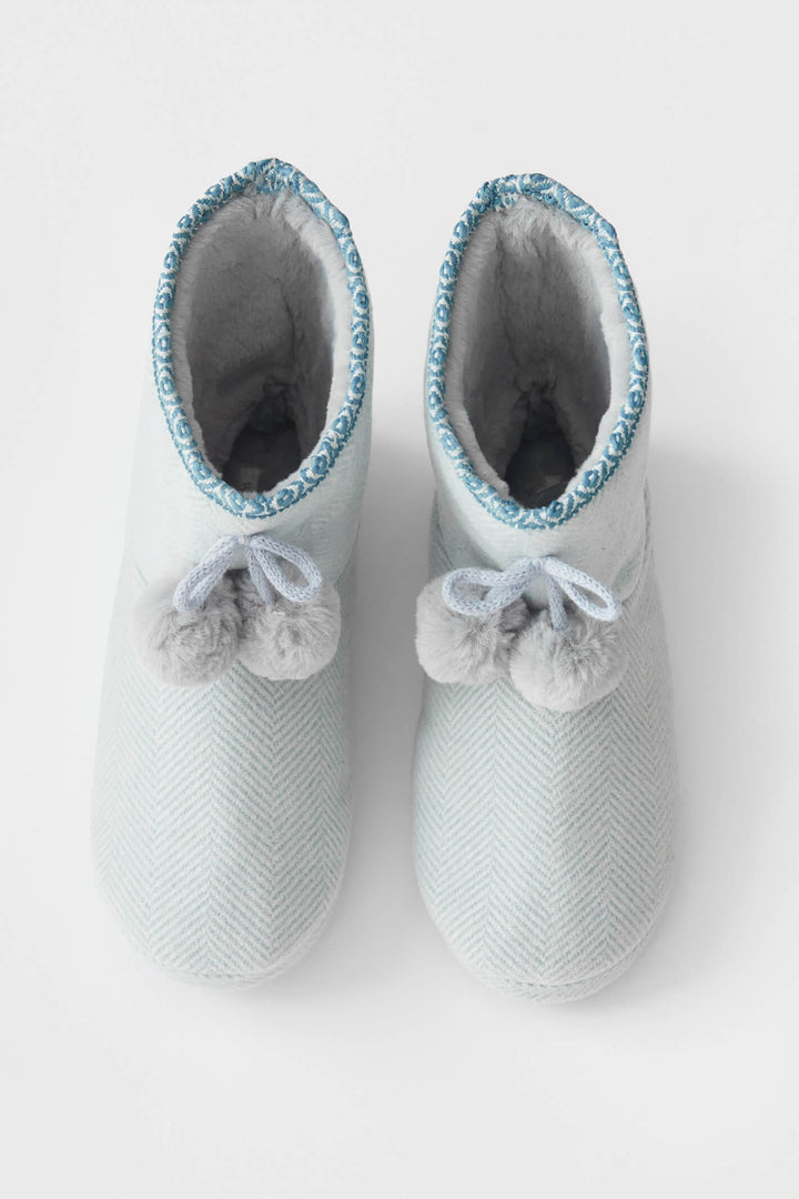 White Stuff 434372 Blue Multi Herringbone Bootie - Shirley Allum Boutique