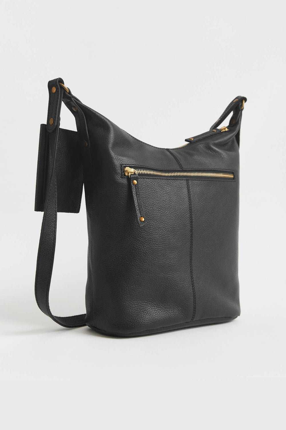 White Stuff 434719 Fern Leather Crossbody Black Bag - Shirley Allum Boutique