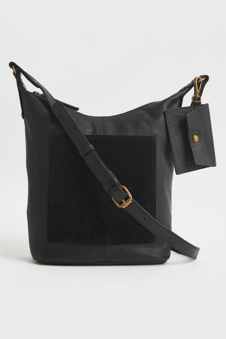 White Stuff 434719 Fern Leather Crossbody Black Bag - Shirley Allum Boutique