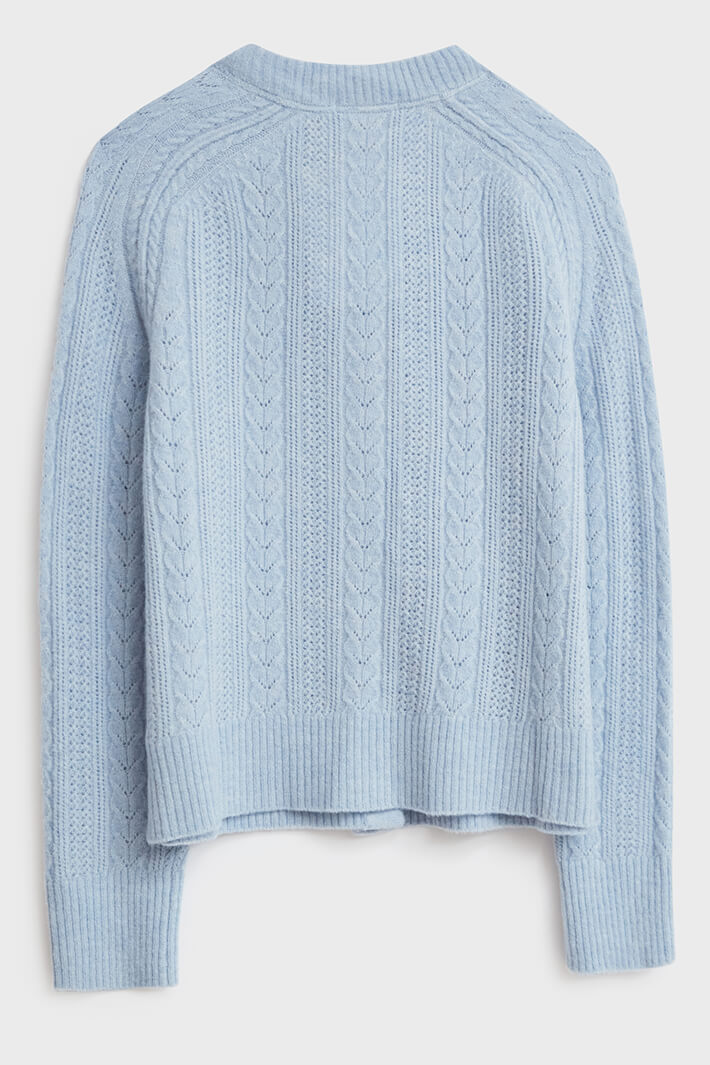 White Stuff 435484 Scarlett Light Blue Cardigan - Shirley Allum Boutique