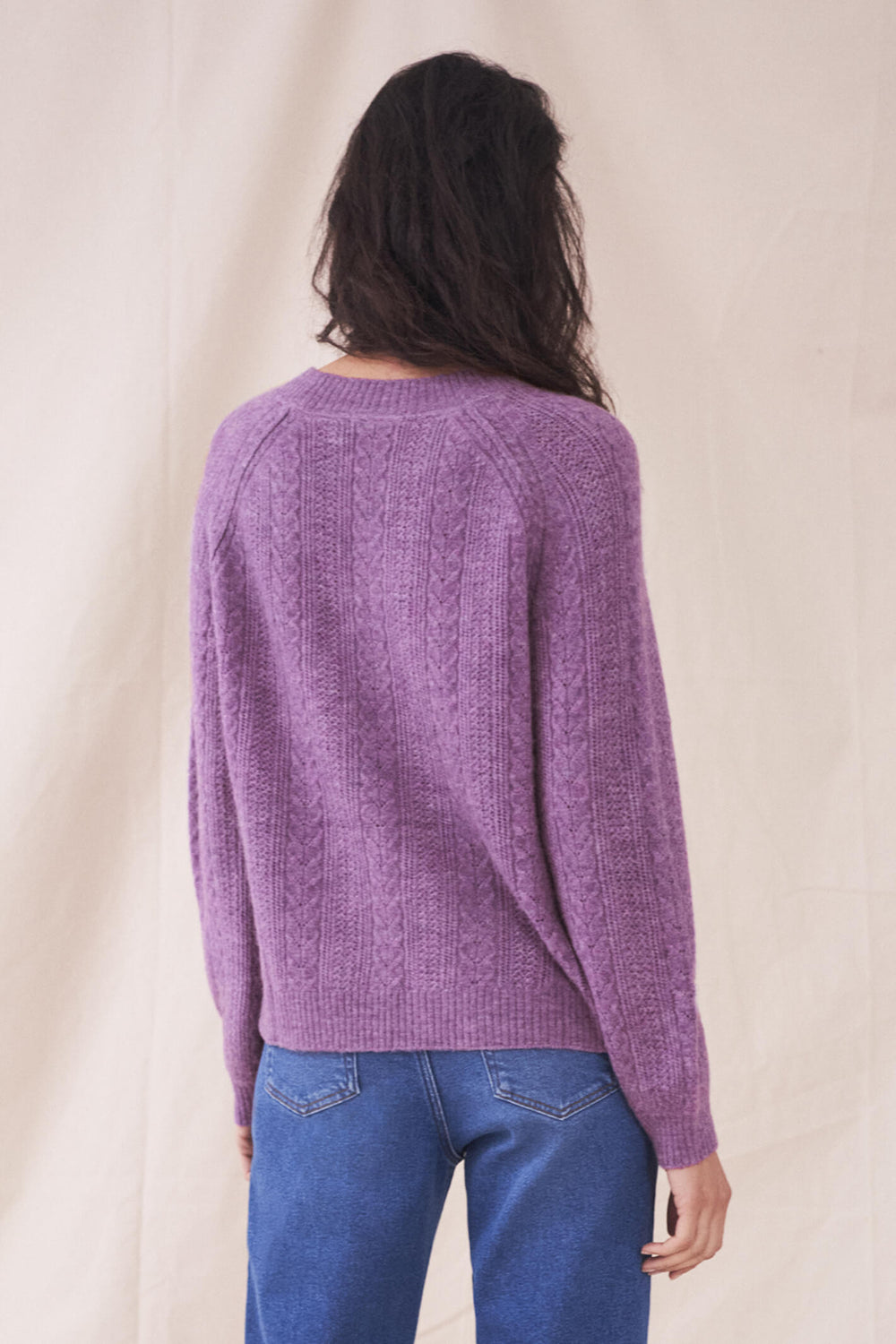 White Stuff 435485 Scarlett Purple Jumper - Shirley Allum Boutique