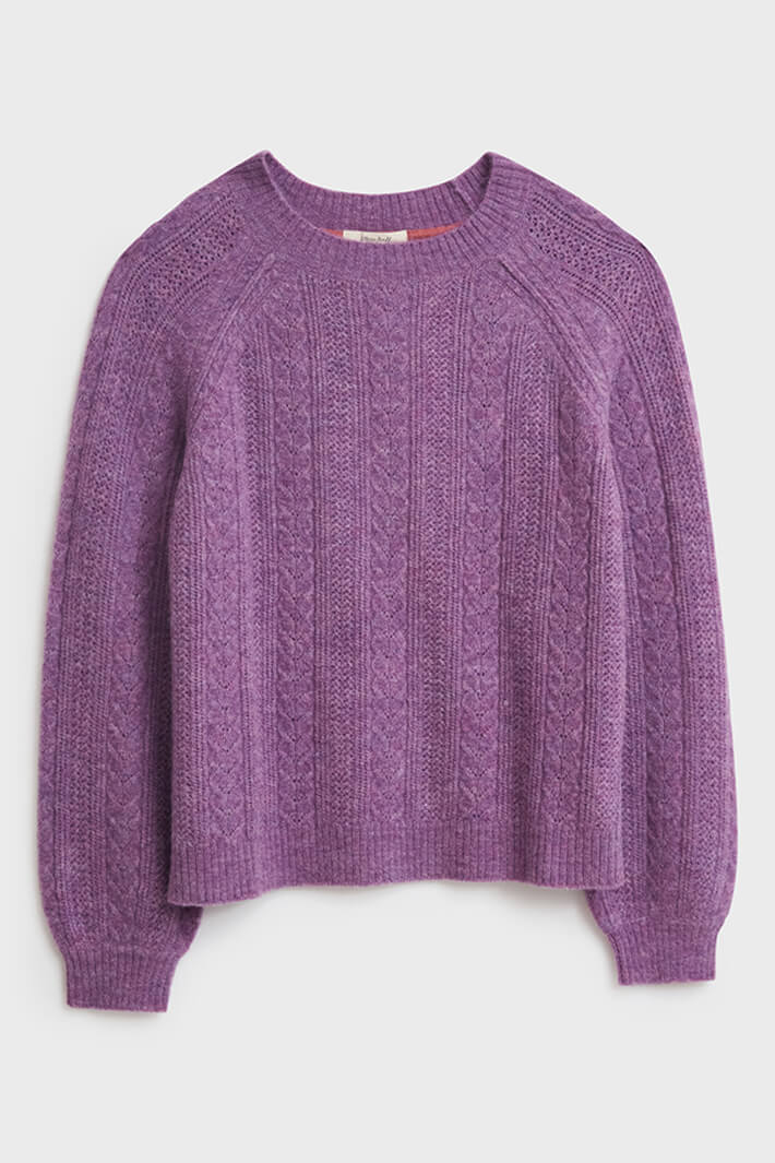 White Stuff 435485 Scarlett Purple Jumper - Shirley Allum Boutique