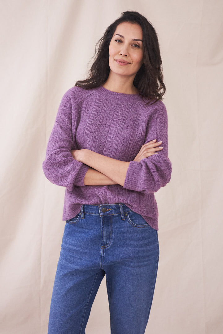 White Stuff 435485 Scarlett Purple Jumper - Shirley Allum Boutique