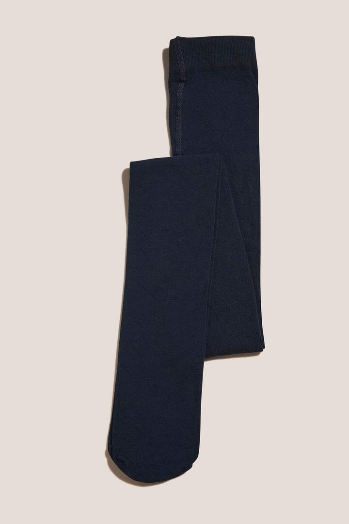 White Stuff 437179 Patty Plain Dark Navy Tights - Shirley Allum Boutique