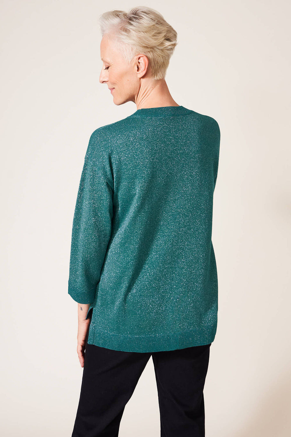 White Stuff 437345 Night Sky Dark Teal Jumper - Shirley Allum Boutique