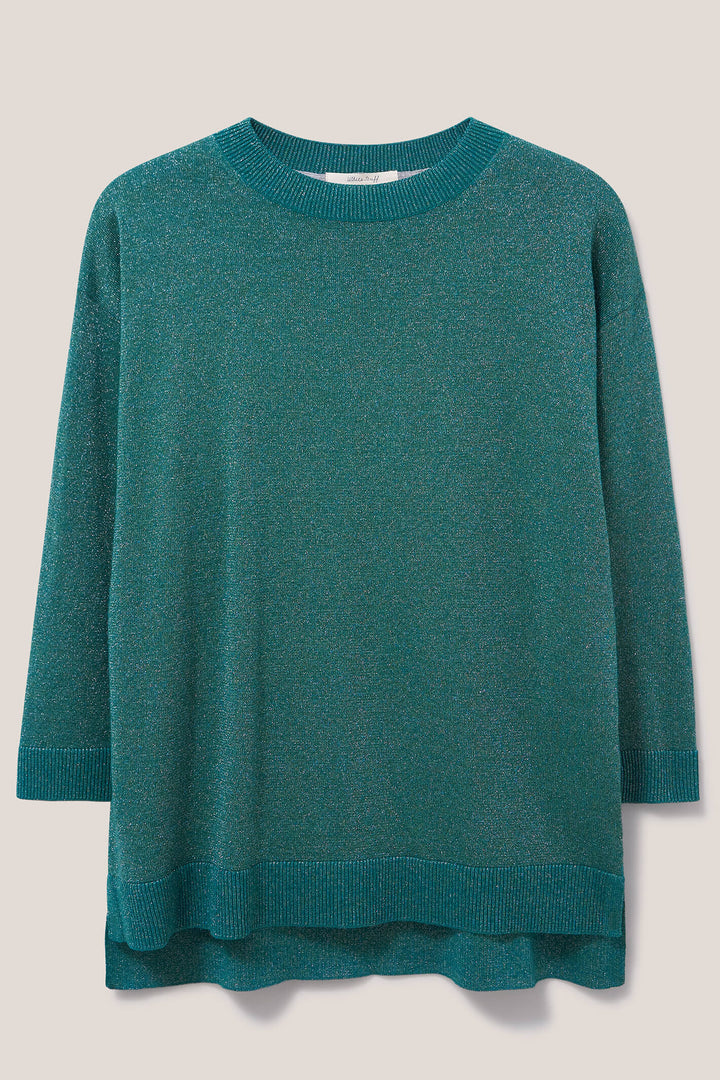 White Stuff 437345 Night Sky Dark Teal Jumper - Shirley Allum Boutique