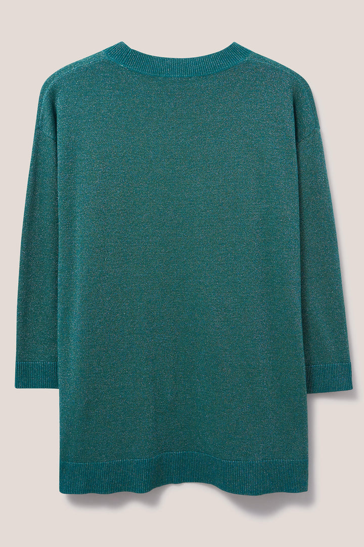 White Stuff 437345 Night Sky Dark Teal Jumper - Shirley Allum Boutique