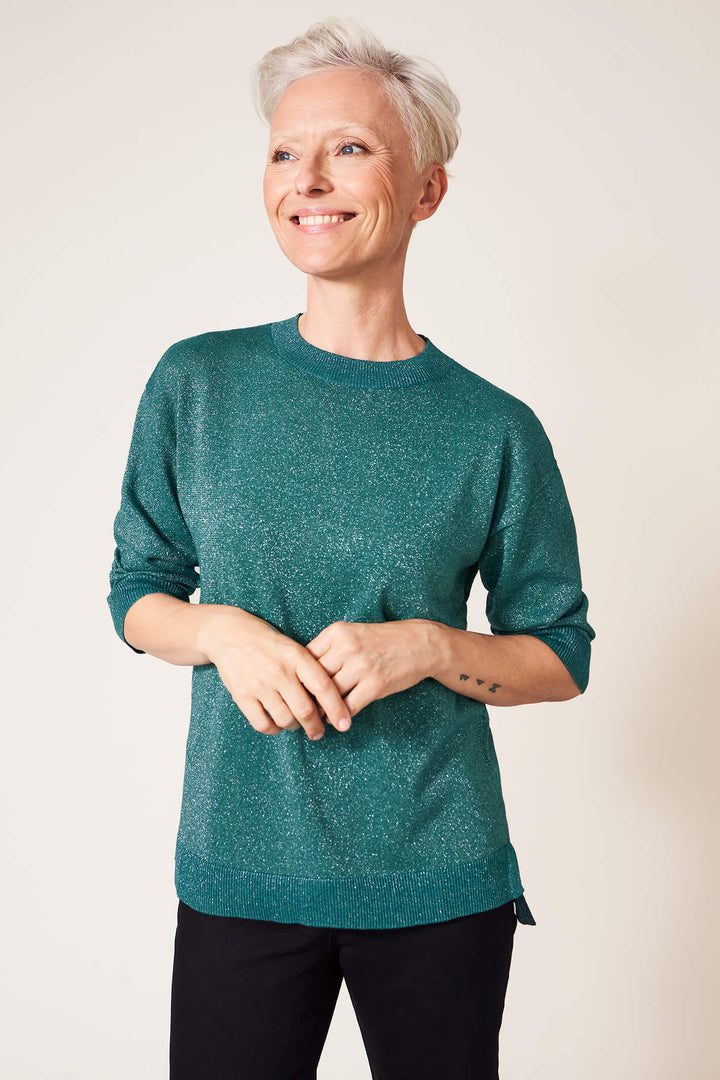 White Stuff 437345 Night Sky Dark Teal Jumper - Shirley Allum Boutique
