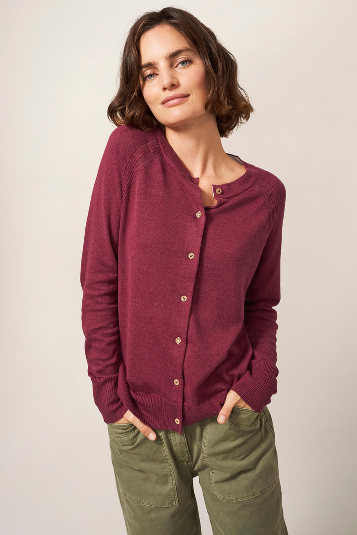 White Stuff 438568 Lulu BRT pink Cardigan - Shirley Allum Boutique